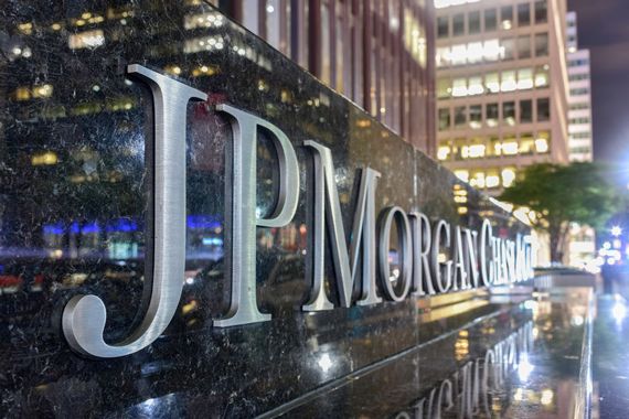 La devanture de JP Morgan Chase