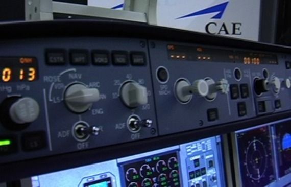 Un simulateur d'aviation de CAE