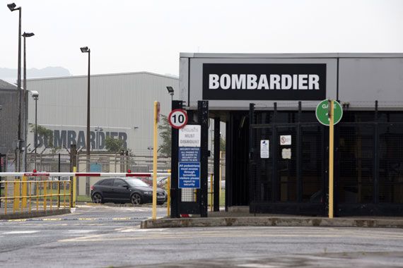 Un immeuble de Bombardier à Belfast.