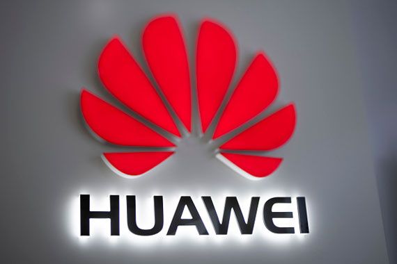 Un logo de la société chinoise Huawei.