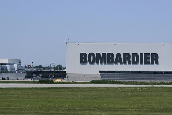 Un bâtiment appartenant à Bombardier