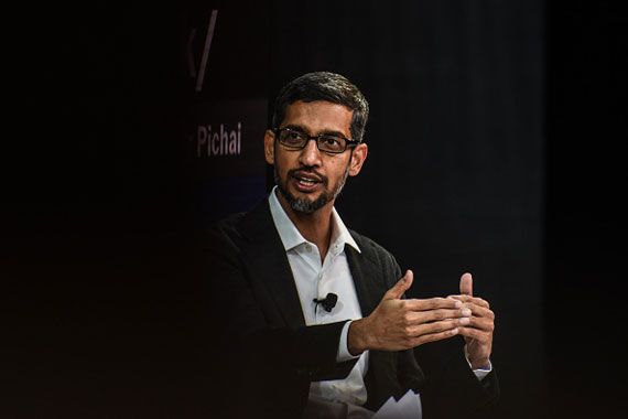 Le PDG de Google, Sundar Pichai