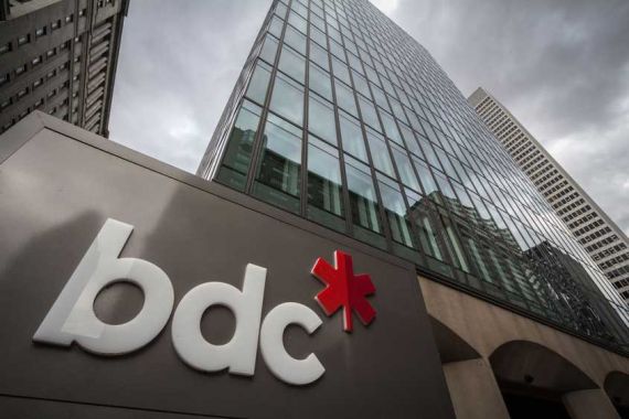 Le bureau de la Banque de développement du Canada au centre-ville de Montréal.
