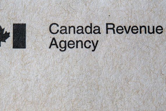Une lettre de l'Agence du revenu du Canada