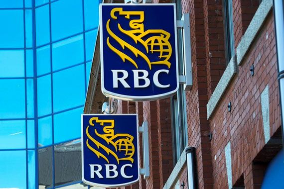Le logo de la RBC sur une affiche