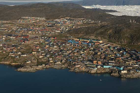 Un village du Groenland.