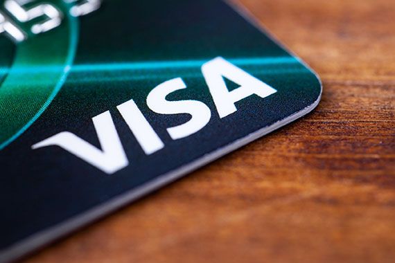 Une carte de crédit Visa
