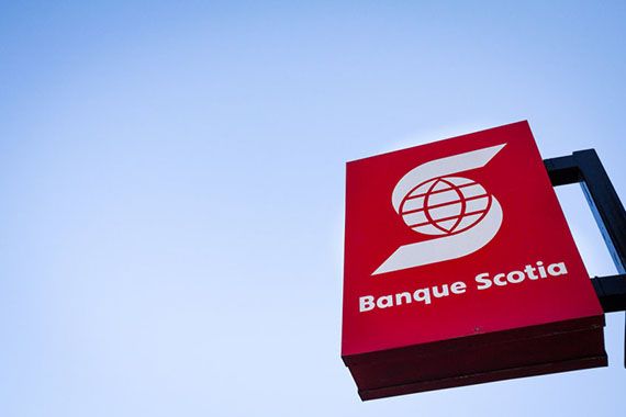 Un logo de la Banque Scotia