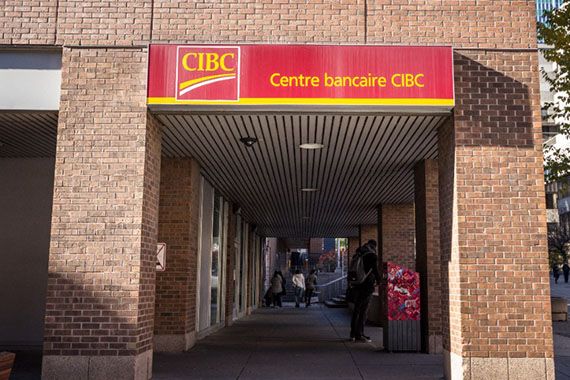 Une succursale de la Banque CIBC