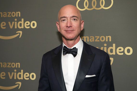 Le milliardaire américain et PDG d'Amazon, Jeff Bezos