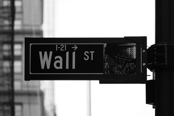 La pancarte de signalisation de Wall Street