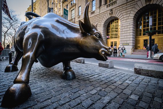 La statue de taureau de Wall Street