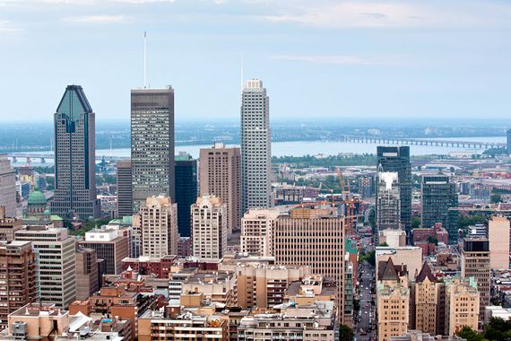 La ville de Montréal vue depuis le Mont-Royal