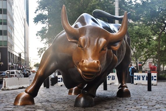 La statue de taureau à Wall Street