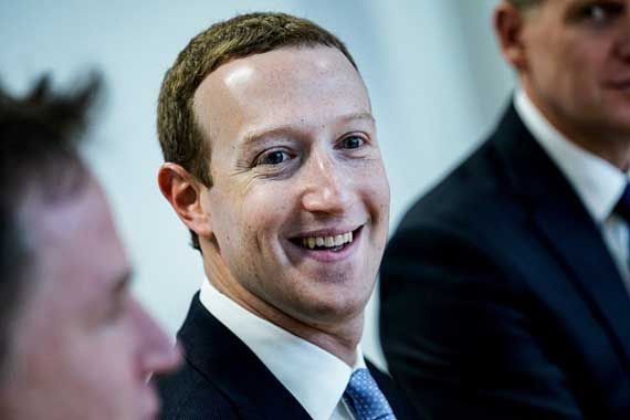 Le PDG de Facebook, Mark Zuckerberg