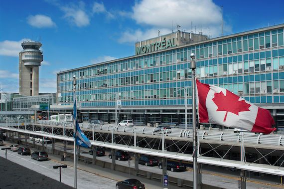 L'aéroport Pierre-Elliott Trudeau à Montréal.