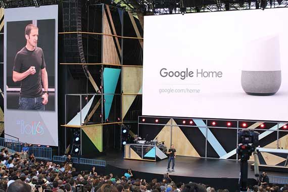Une enceinte connectée Google Home
