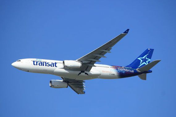 Un avion de Transat.