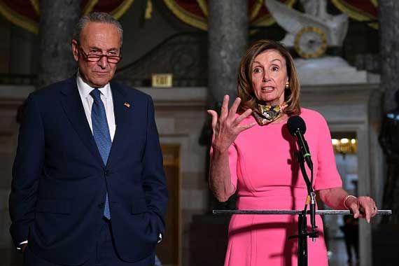 Les leaders démocrates au sénat, Chuck Schumer et Nancy Pelosi
