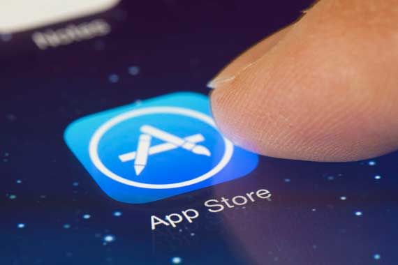 L'application AppStore d'Apple sur un écran de téléphone intelligent.