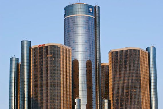 Le siège social de GM à Detroit.