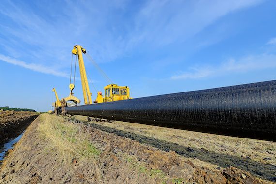Un pipeline en construction