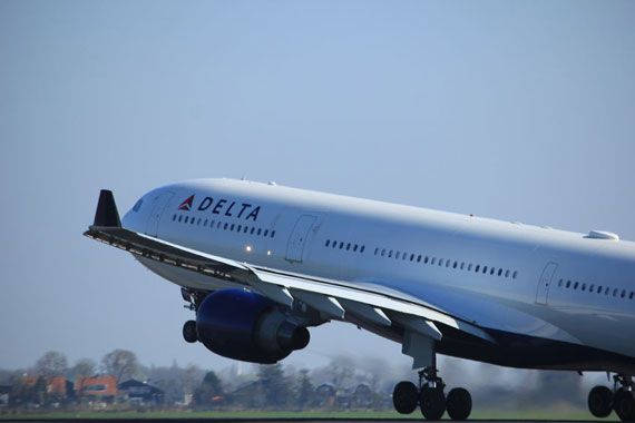 Un avion de la société Delta