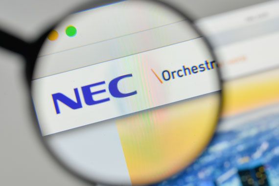 Le site web de Nec Corp