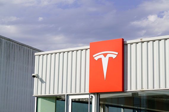 Une usine de Tesla