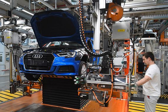 Une usine de constructeur allemand Audi 