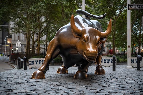 La statue de taureau à Wall Street