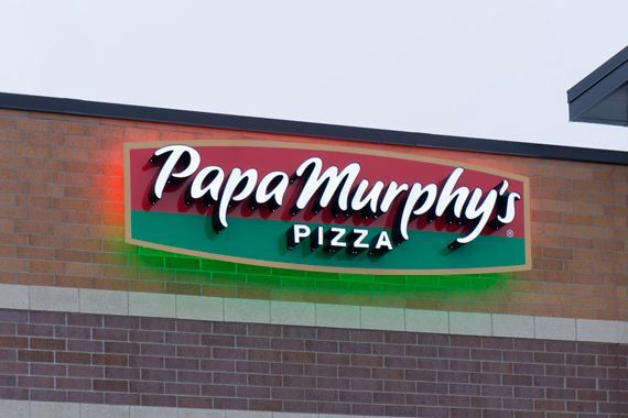 Un logo de Papa Murphy's pizza.
