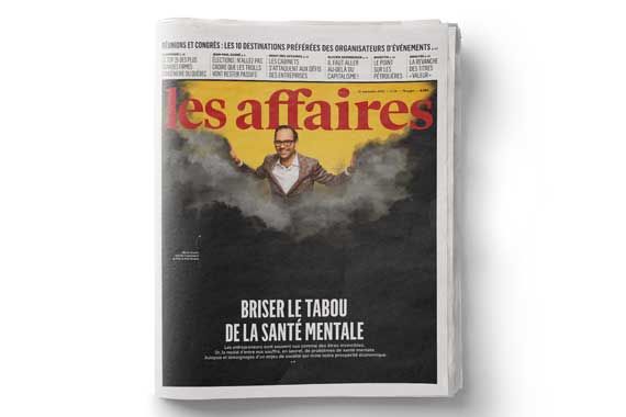 La couverture du journal Les Affaires.