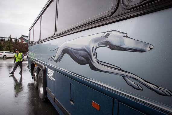 Un autobus Greyhound.