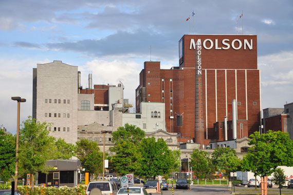 Le bâtiment de Molson à Montréal