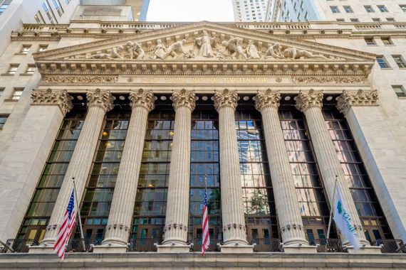 Le bâtiment de la Bourse de Wall Street