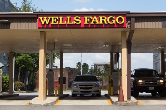 Une succursale de Wells Fargo à Jacksonville en Floride.