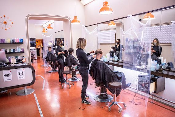 Un salon de coiffure en Allemagne