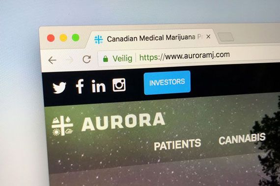 Le site web d'Aurora