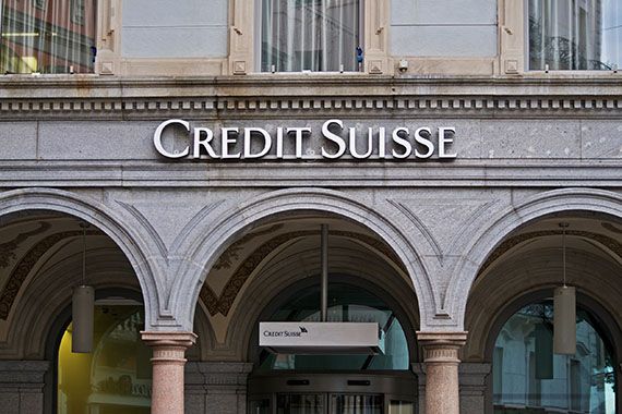 Une succursale de Credit Suisse.