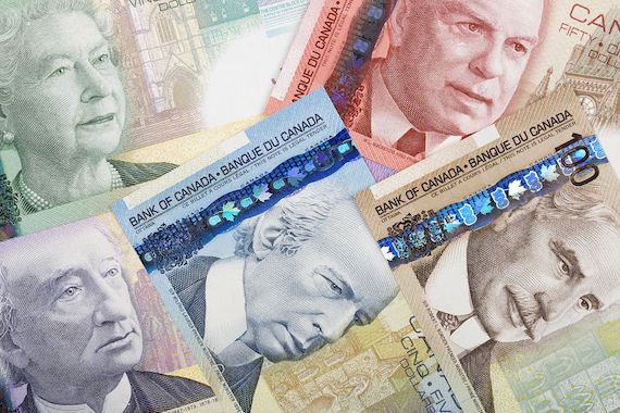 Des billets de banque canadiens