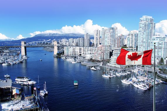 Le centre-ville de Vancouver, en Colombie-Britannique