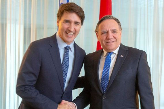 Legault et Trudeau se rencontrent