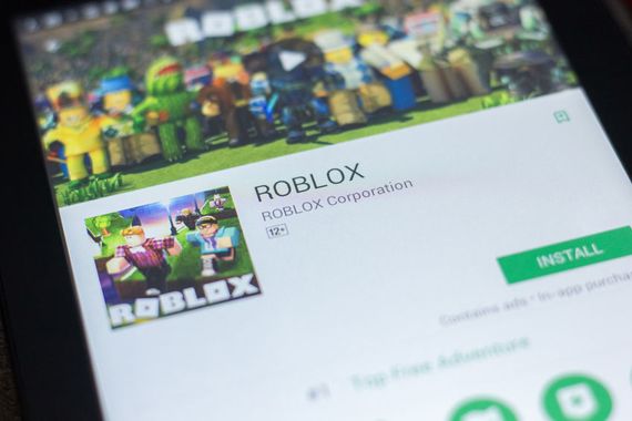 L'application Roblox sur un écran de téléphone intelligent.