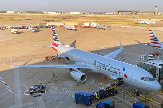 Un avion d'American Airlines.